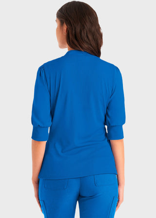 Landau Forward 3-Pocket Rib Knit Collar Top