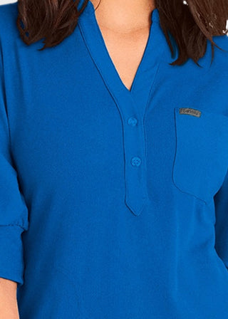 Landau Forward 3-Pocket Rib Knit Collar Top