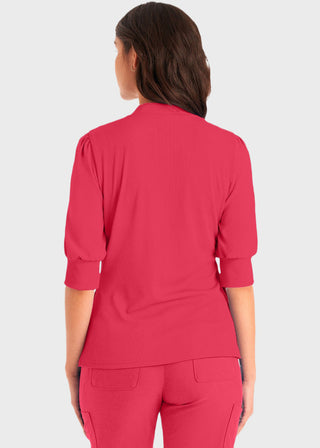 Landau Forward 3-Pocket Rib Knit Collar Top