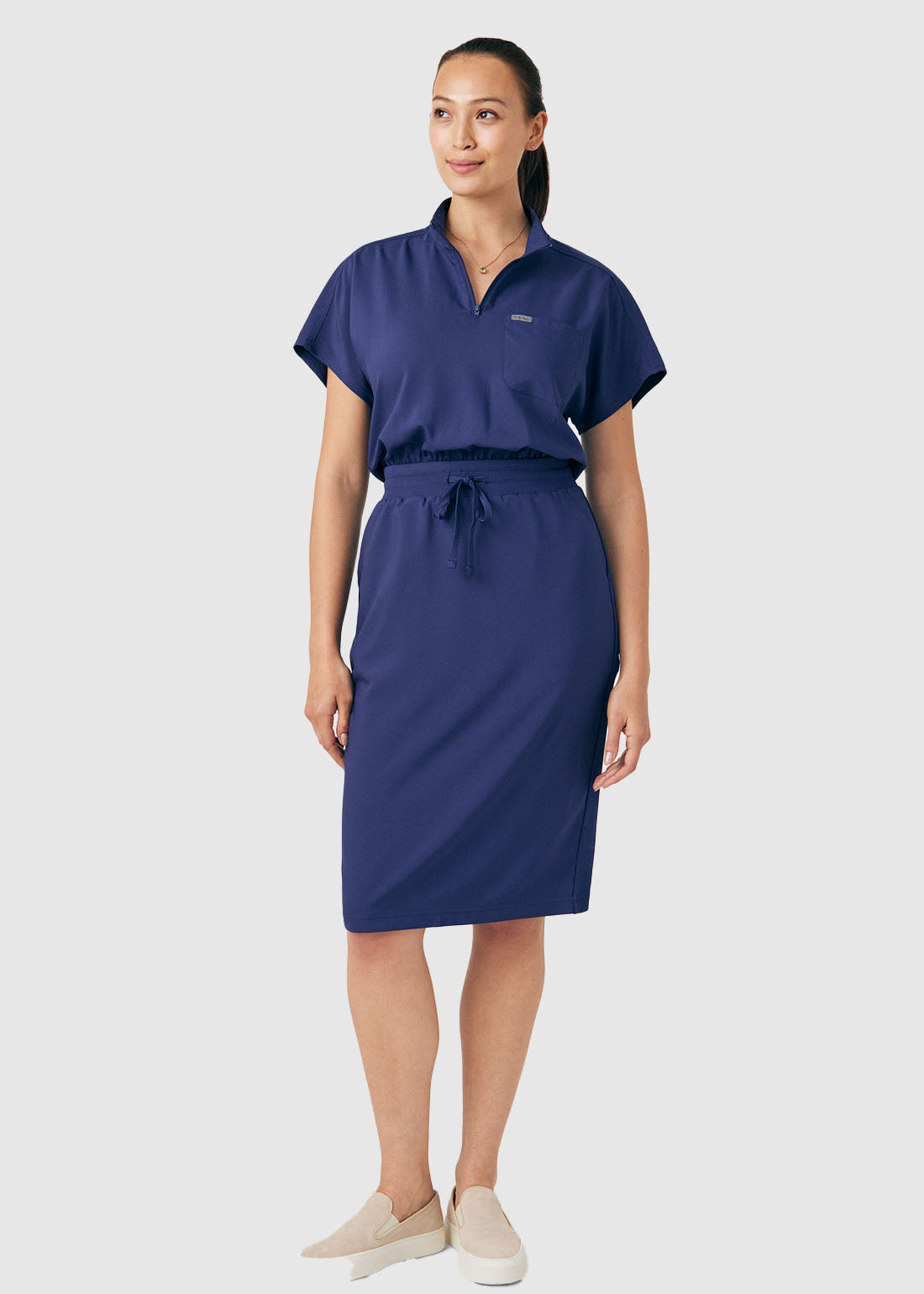 Landau Forward LD607 3-Pocket Scrub Dress For Women