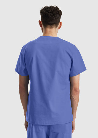 Landau Essentials Unisex 3-Pocket V-Neck Scrub Top