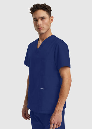 Landau Essentials Unisex 3-Pocket V-Neck Scrub Top