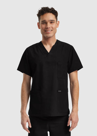 Landau Essentials Unisex 3-Pocket V-Neck Scrub Top