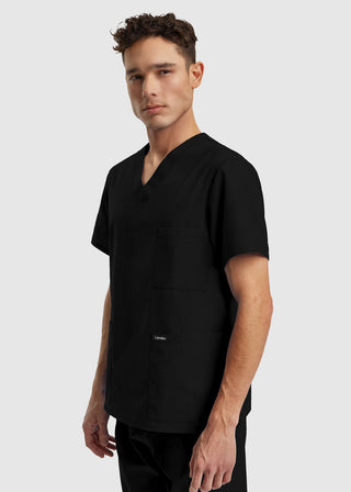 Landau Essentials Unisex 3-Pocket V-Neck Scrub Top