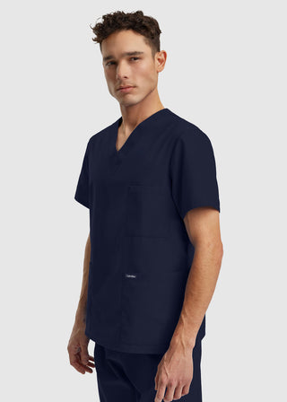Landau Essentials Unisex 3-Pocket V-Neck Scrub Top