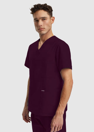 Landau Essentials Unisex 3-Pocket V-Neck Scrub Top