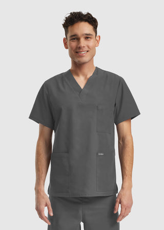 Landau Essentials Unisex 3-Pocket V-Neck Scrub Top