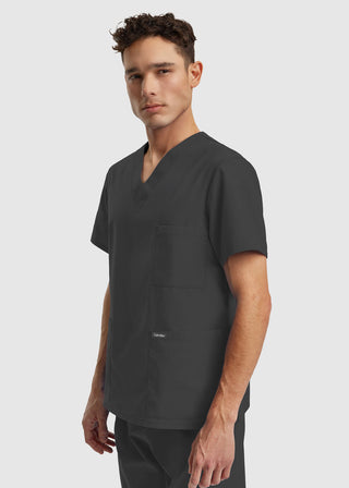 Landau Essentials Unisex 3-Pocket V-Neck Scrub Top
