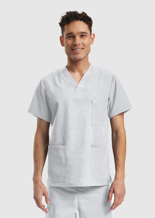 Landau Essentials Unisex 3-Pocket V-Neck Scrub Top