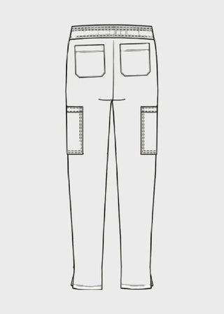 HeedFit Unisex Drawstring Cargo Scrub Pant