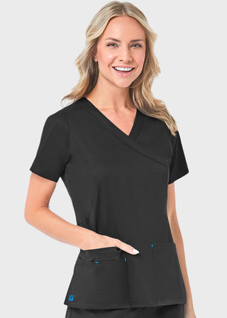 Maevn Blossom Women's Mock Wrap Top