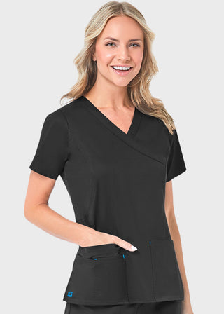 Maevn Blossom Women's Mock Wrap Top