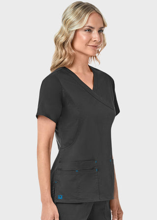 Maevn Blossom Women's Mock Wrap Top