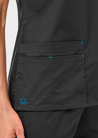 Maevn Blossom Women's Mock Wrap Top