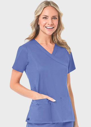 Maevn Blossom Women's Mock Wrap Top