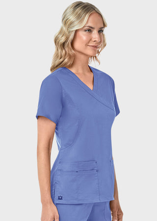 Maevn Blossom Women's Mock Wrap Top