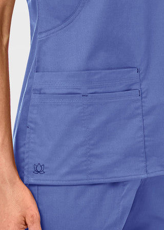 Maevn Blossom Women's Mock Wrap Top