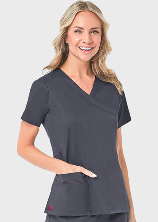 Maevn Blossom Women's Mock Wrap Top