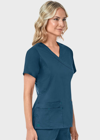 Maevn Blossom Women's Mock Wrap Top