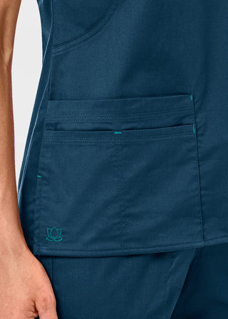 Maevn Blossom Women's Mock Wrap Top