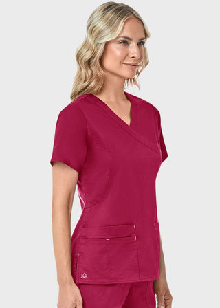 Maevn Blossom Women's Mock Wrap Top