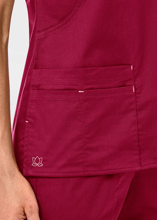 Maevn Blossom Women's Mock Wrap Top