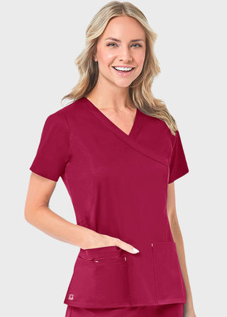 Maevn Blossom Women's Mock Wrap Top