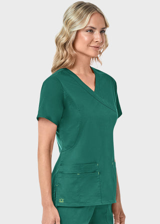 Maevn Blossom Women's Mock Wrap Top