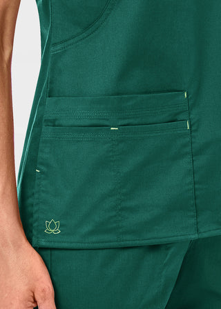 Maevn Blossom Women's Mock Wrap Top