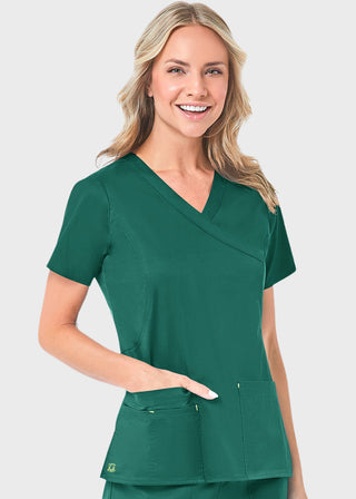 Maevn Blossom Women's Mock Wrap Top