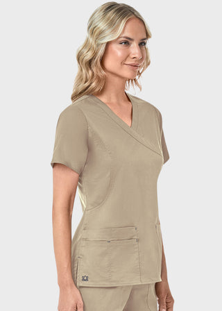 Maevn Blossom Women's Mock Wrap Top