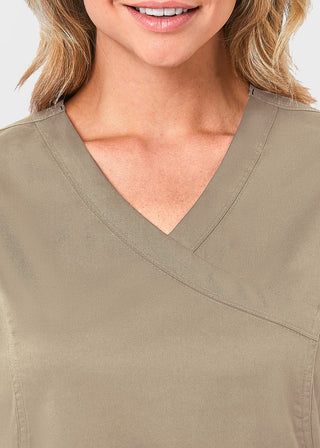 Maevn Blossom Women's Mock Wrap Top