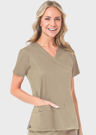 Maevn Blossom Women's Mock Wrap Top