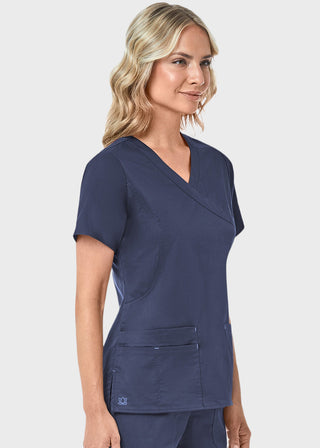 Maevn Blossom Women's Mock Wrap Top