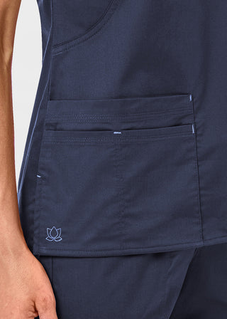 Maevn Blossom Women's Mock Wrap Top