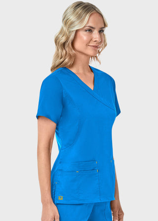 Maevn Blossom Women's Mock Wrap Top