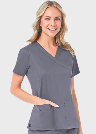 Maevn Blossom Women's Mock Wrap Top