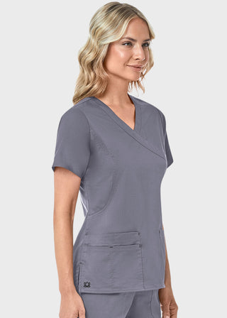 Maevn Blossom Women's Mock Wrap Top