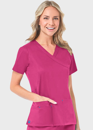 Maevn Blossom Women's Mock Wrap Top