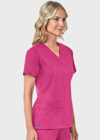 Maevn Blossom Women's Mock Wrap Top