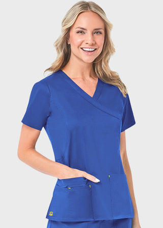 Maevn Blossom Women's Mock Wrap Top