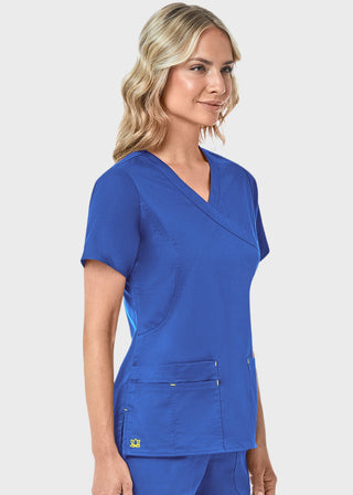 Maevn Blossom Women's Mock Wrap Top