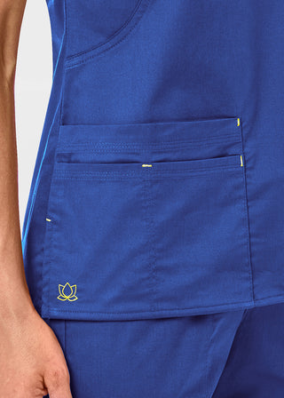 Maevn Blossom Women's Mock Wrap Top