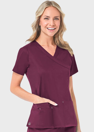 Maevn Blossom Women's Mock Wrap Top