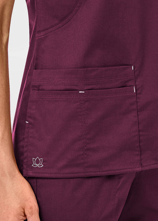 Maevn Blossom Women's Mock Wrap Top