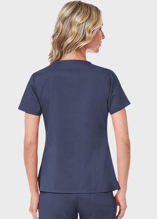 Maevn Blossom Women's Three Pocket V-Neck Top