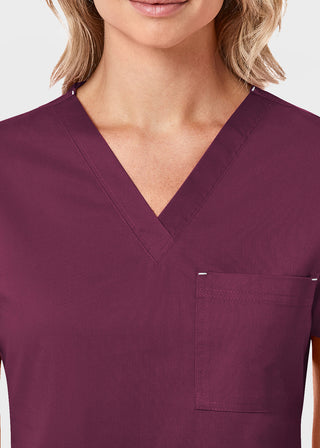 Maevn Blossom Women's Three Pocket V-Neck Top