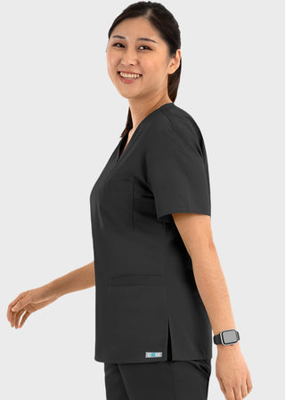 Maevn Core Women's Curved V-neck Top