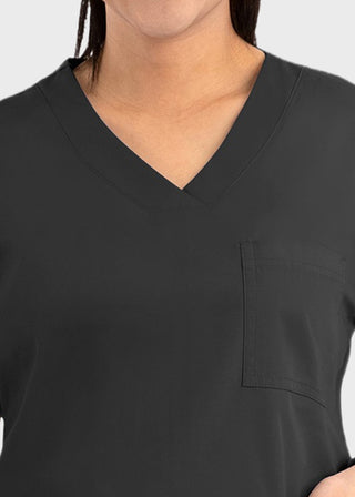 Maevn Core Women's Curved V-neck Top