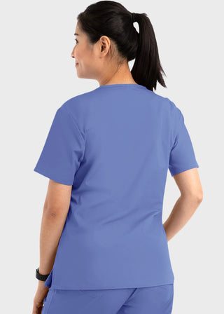 Maevn Core Women's Curved V-neck Top